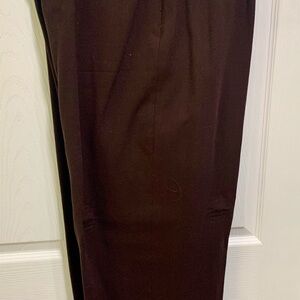 100%Wool Casual Corner dress slacks! Sz 16 Delicious chocolate brown!
